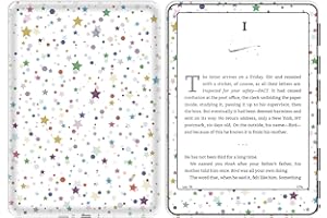DAUROTA Sticker Skin Decal for Kindle, Full Wrap Protective Vinyl Sticker for Kindle Paperwhite (12th Generation) and Colorsoft Signature (2024 Release)-Stars Print