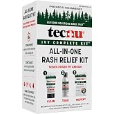 Tecnu Ivy Complete Kit All-In-One Rash Relief Kit For Poison Ivy &amp; Oak Rash | All-in-one poison ivy treatment kit with poison ivy scrub, itch relief, and preventative poison ivy wipes