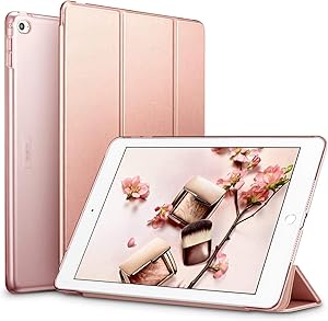 ESR Yippee Smart Case for iPad 2 3 4, Smart Case Cover [Synthetic Leather] Translucent Frosted Back Magnetic Cover with Auto Sleep/Wake Function [Light Weight] (Rose Gold)