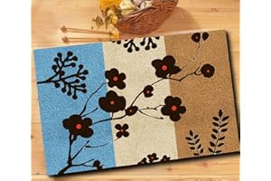 YAKOLECI Latch Hook Kits for Adults, Color Printed DIY Rug Crafts Arts Carpet for Home Decoration Festival Gift 23.6'' X 15.8''(Plum BOSSOM),Y-22