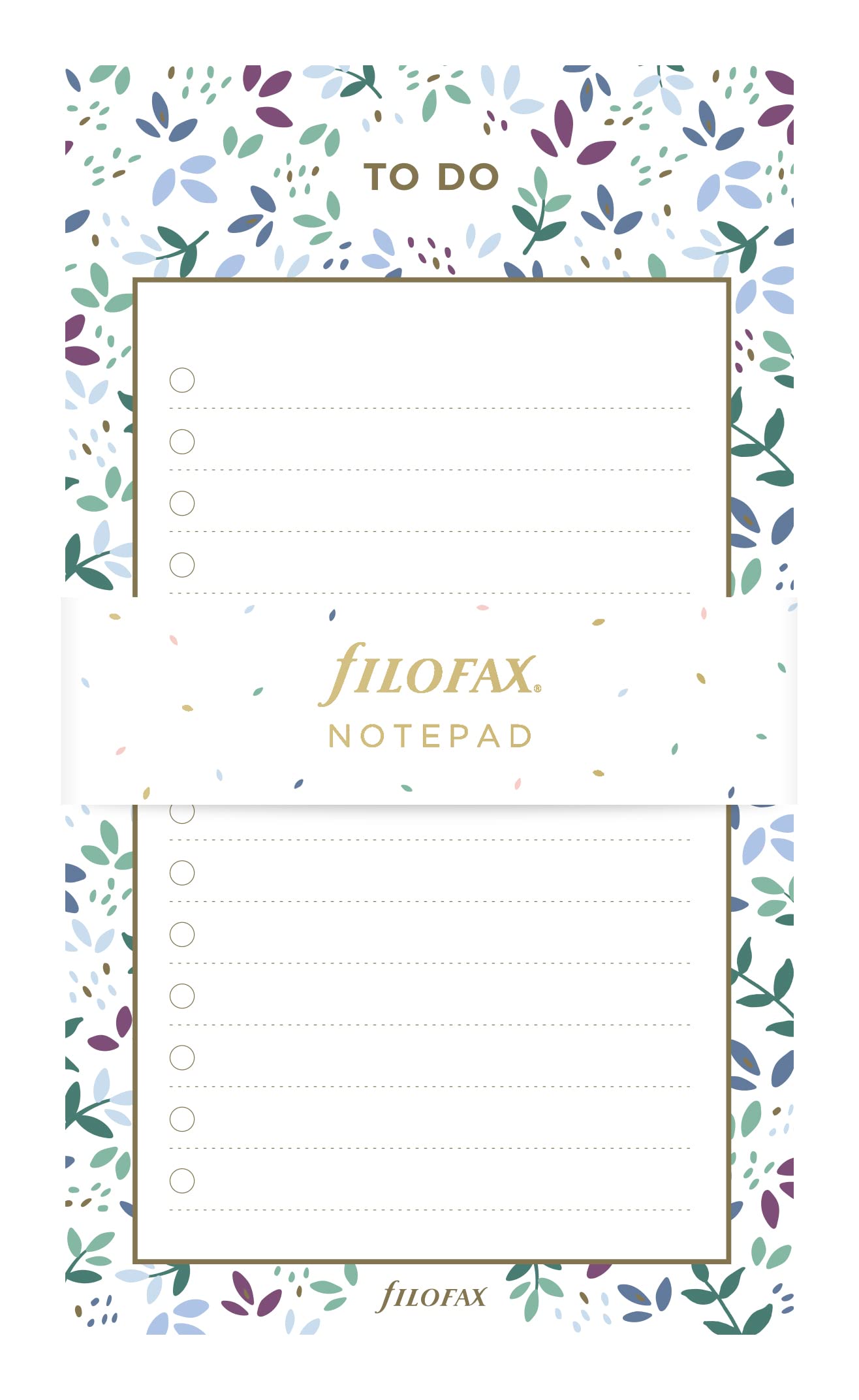 Filofax Personal to Do Notepad - Garden