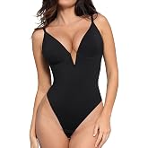 Popilush Shapewear Bodysuits for Women Tummy Control Corset Tops Body Suits | Shapewear Tummy Control,Deep V Neck Backless Sn
