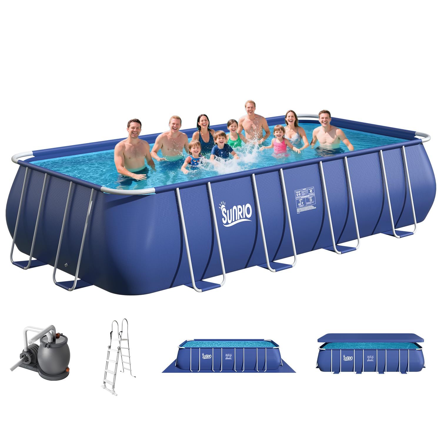 Sunrio 18'*9'*52" Rectangular Above Ground Swimming