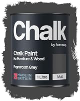 Hemway Chalk Paint Peppercorn Grey 1L Matt Finish Furniture & Walls