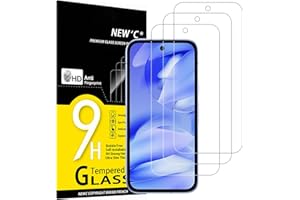 NEW'C 3 Pack Designed for Google Pixel 9a Screen Protector Tempered Glass,Case Friendly Scratch-proof, Bubble Free, Ultra Resistant