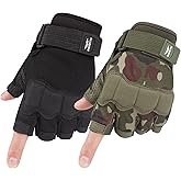 FIORETTO Fingerless Gloves, Half Finger Gloves for Driving, Cycling, Shooting, Hunting, Motorcycle, Climbing, Outdoor Work 215801
