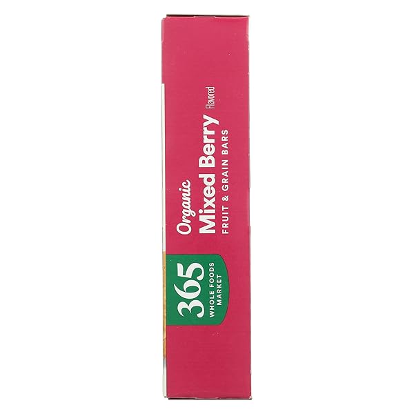 365 BY WHOLE FOODS MARKET, ORGANIC MIXED BERRY CEREAL BAR 6 COUNT, 7.8 OZ