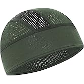 vidsel Skull Cap Cooling Helmet Liner Beanie Breathable Mesh Sweat Wicking Cycling Running Hat for Men Women