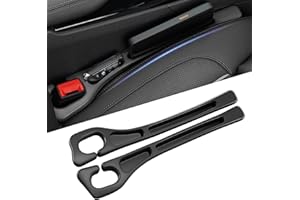 huoflame 2pc Car Seat Gap Filler, Universal Car Seat Slot Organizer, Anti-Drop Car Interior Storage Strip, Fits Most Cars, Trucks & SUVs, Soft & Durable