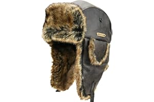 NORTH CLIFF Unisex Winter Trapper Hat Cold Proof Keep Warm Hat with Ear Flaps