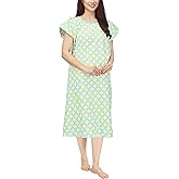 NY Threads Women's Hospital Gown Soft and Stylish Patient Gown