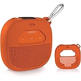 getgear Silicone Cover Sleeve for Bose SoundLink Micro Portable Outdoor Speaker, Customized Design Skin Giving All 6 Directions Protection, Best Matching in Shape and Color(Orange)