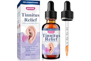 MODONG Tinnitus Relief for Ringing Ears, Ear Drops for Clogged Ears & Tinnitus Treatment, Natural Herbal Ear Ringing Relief, Reduce Ear Noise & Improve Hearing for Men & Women, 60 ml