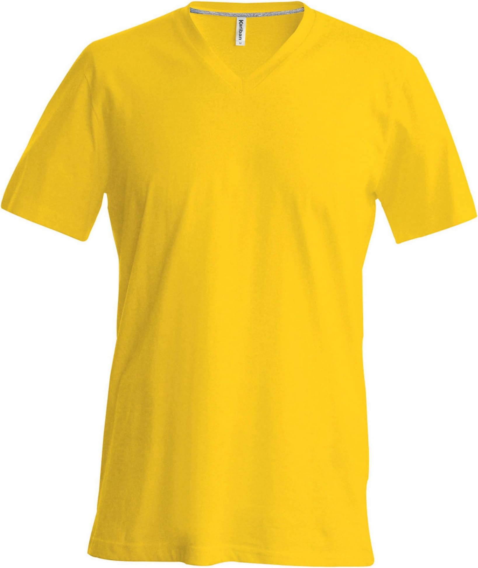 Kariban Mens Short Sleeve V Neck Slim Fit T-Shirt