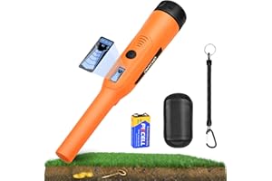Dmyond Metal Detector Pinpointer for Adults & Kids, Waterproof Handheld Pin Pointer Wand, Hight Sensitivity 3 Modes Pinpointing for Finder Probeor Gold, Coins, Detecting Treasure Hunting