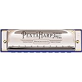 Hohner Accordions Hohner Harmonica Pentaharp Harmonica, Key of A Minor, Stainless steel (M21BX-AM)
