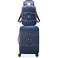 DELSEY PARIS Chatelet Air 2.0 Hardside Luggage with Spinner Wheels, Navy, 2 Piece Set, (20/Backpack)