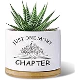 Haooxinwei Funny planters for Indoor Plants Garden Succulent Pots, with Drainage Holes and Saucer(No Plants) (Just One More C