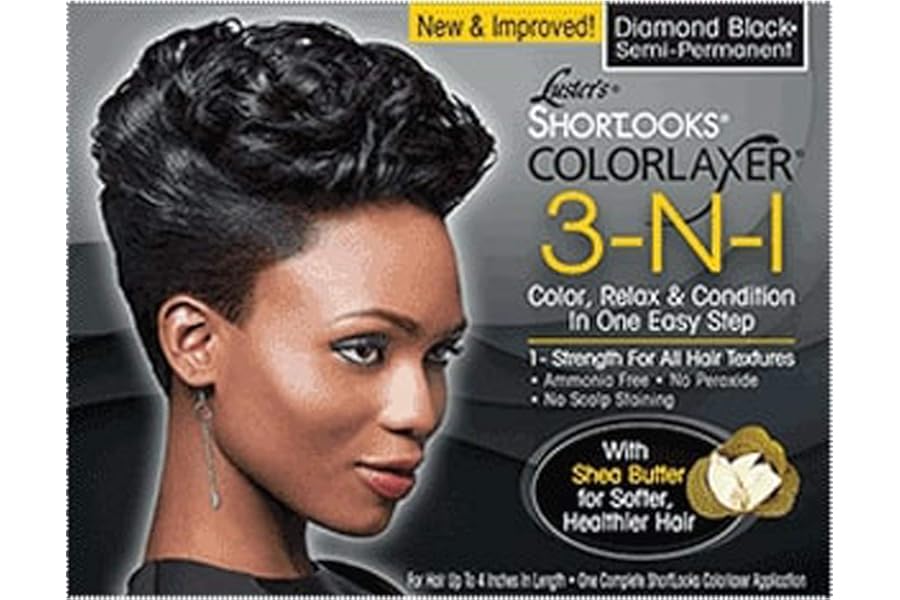 Luster’s Shortlooks Color Relaxer 3-n-1 Diamond Black