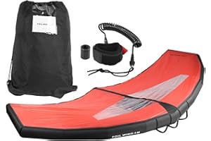 Handheld Inflatable Wing, Lightweight Inflatable Surfing Kite Surfboard Inflate Set for Water Sports Surfing Equipment(M) Boa