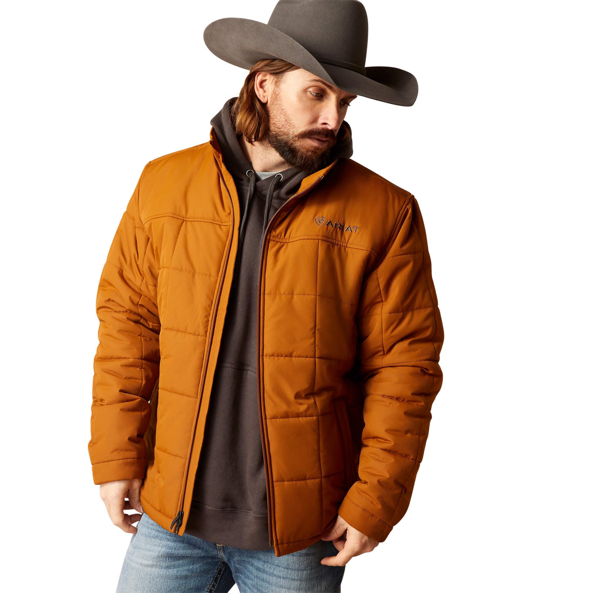 ARIAT Men's Crius Insulated Jacket - Chestnut, Medium Image