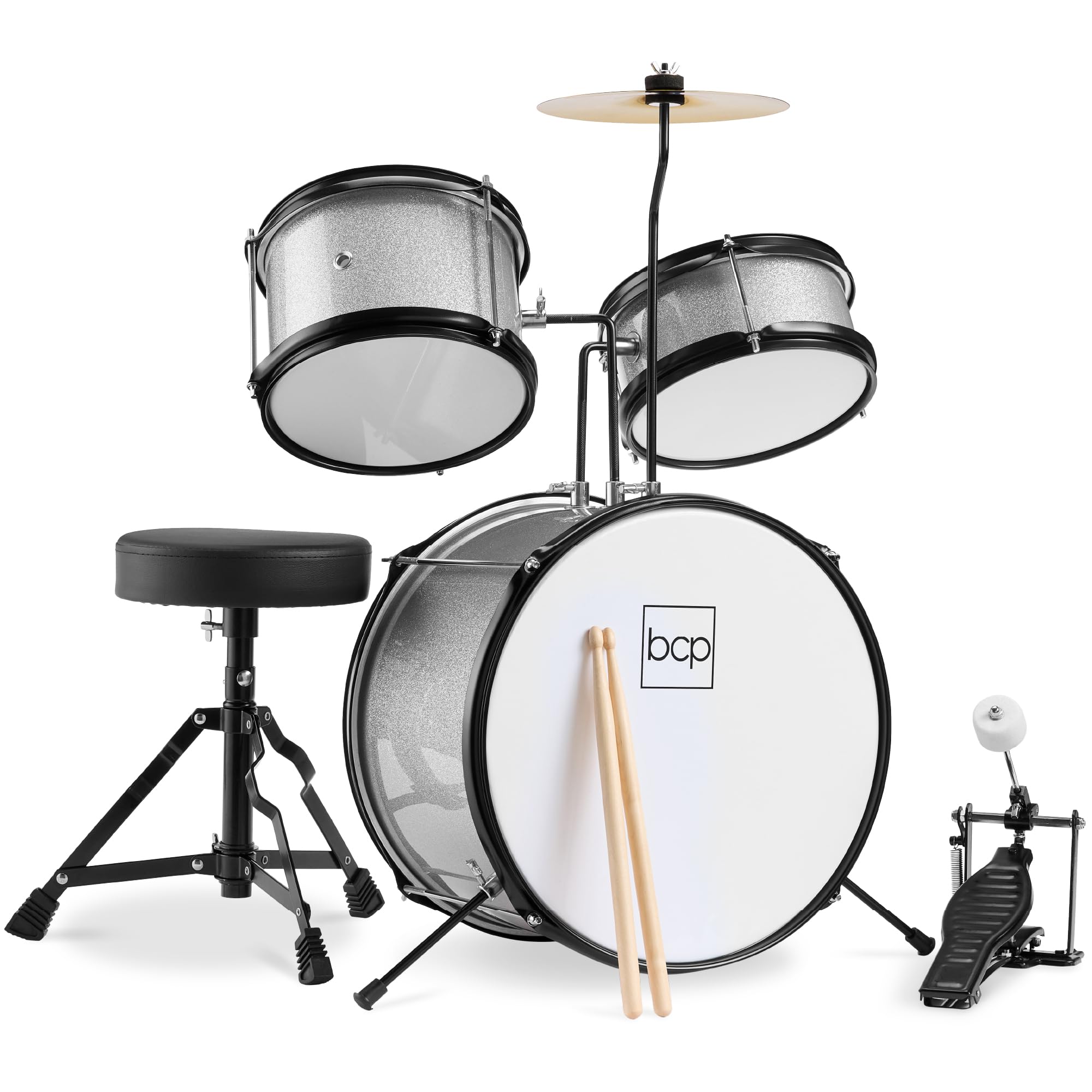 Best Choice Products 3-Piece Beginner Drum Set for