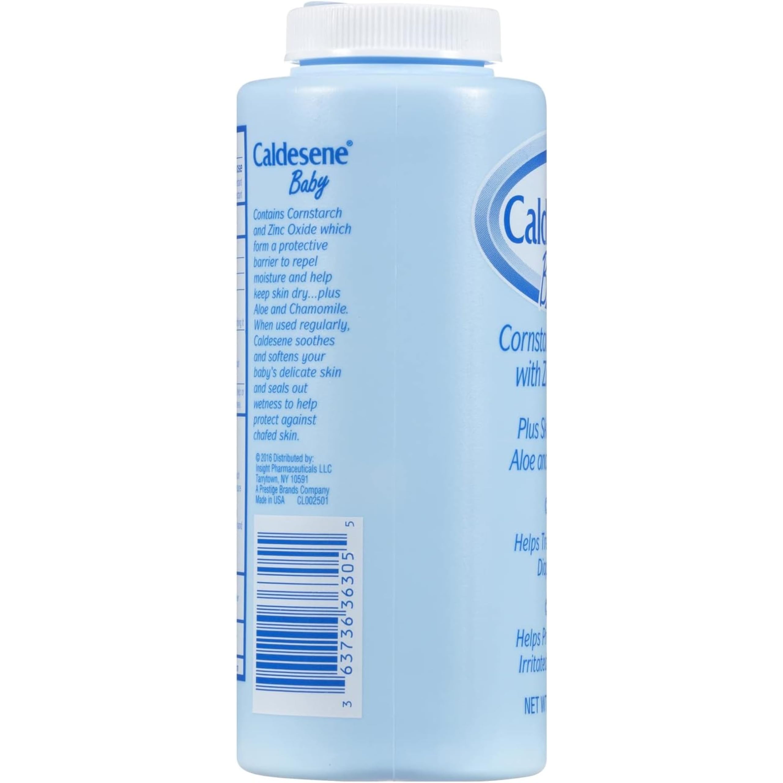 Caldesene Dry & Comfy Baby Powder with Zinc Oxide & Cornstarch, Free from Talc & Preservatives, 5 Oz., Pack of 6