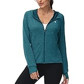 TBMPOY Womens UPF 50+ Sun Protection Hoodie Jackets Light Weight Long Sleeve Shirts Hiking Outdoor Full Zip Tops