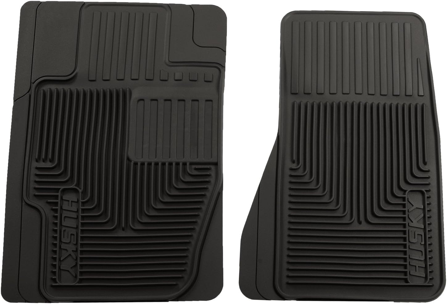 Husky Heavy Duty Floor Mats, 2pc Front Mats, Color Black 51121 Automotive
