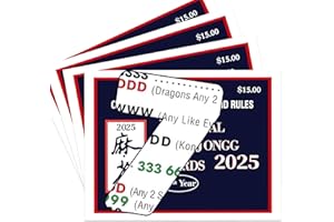VintiqArti Mah Jong Cards 2025 Official Revision - Large Print, 4-Pack