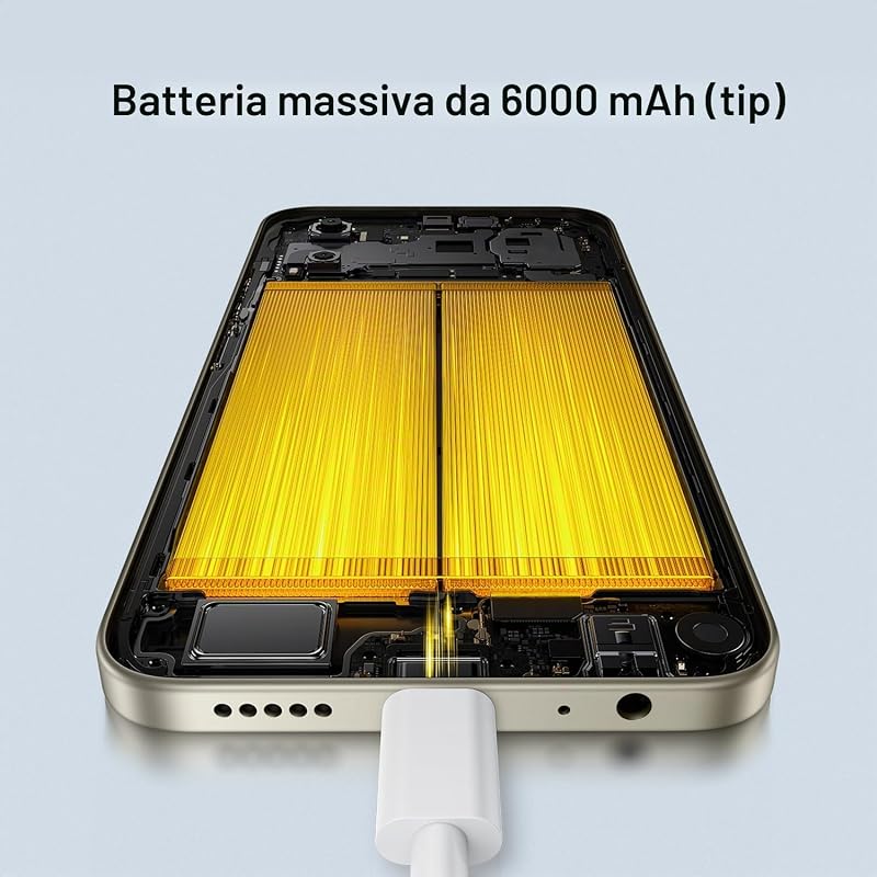 POCO C81 Pro, Smartphone 4+256GB, Nero, Batteria da 6000mAh(typ)