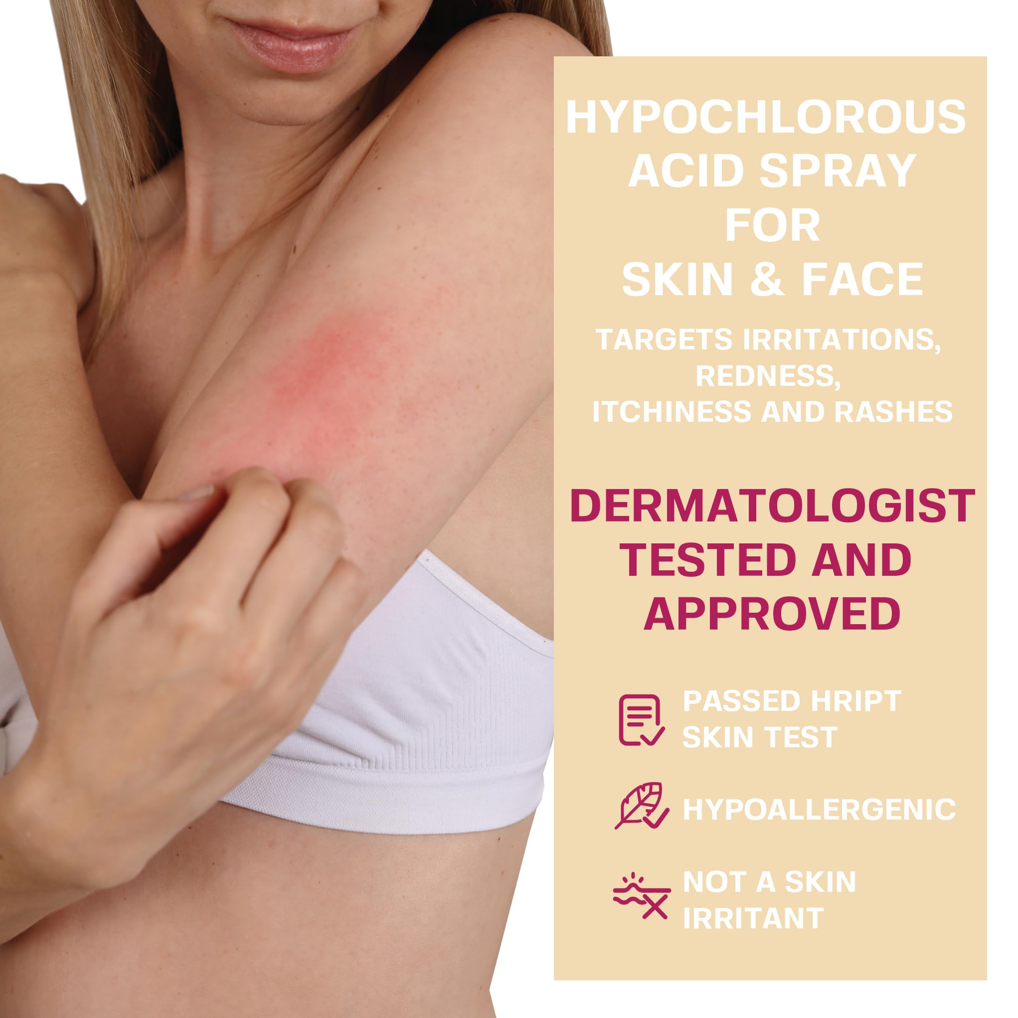 BASE LABORATORIES Hypochlorous Acid Spray for Face & Skin | 8oz | Facial Spray Daily Skin Repair Solution for Sensitive Skin, Redness, Irritations, Eczema | Hypochlrous HOCL Molecule | 2PK