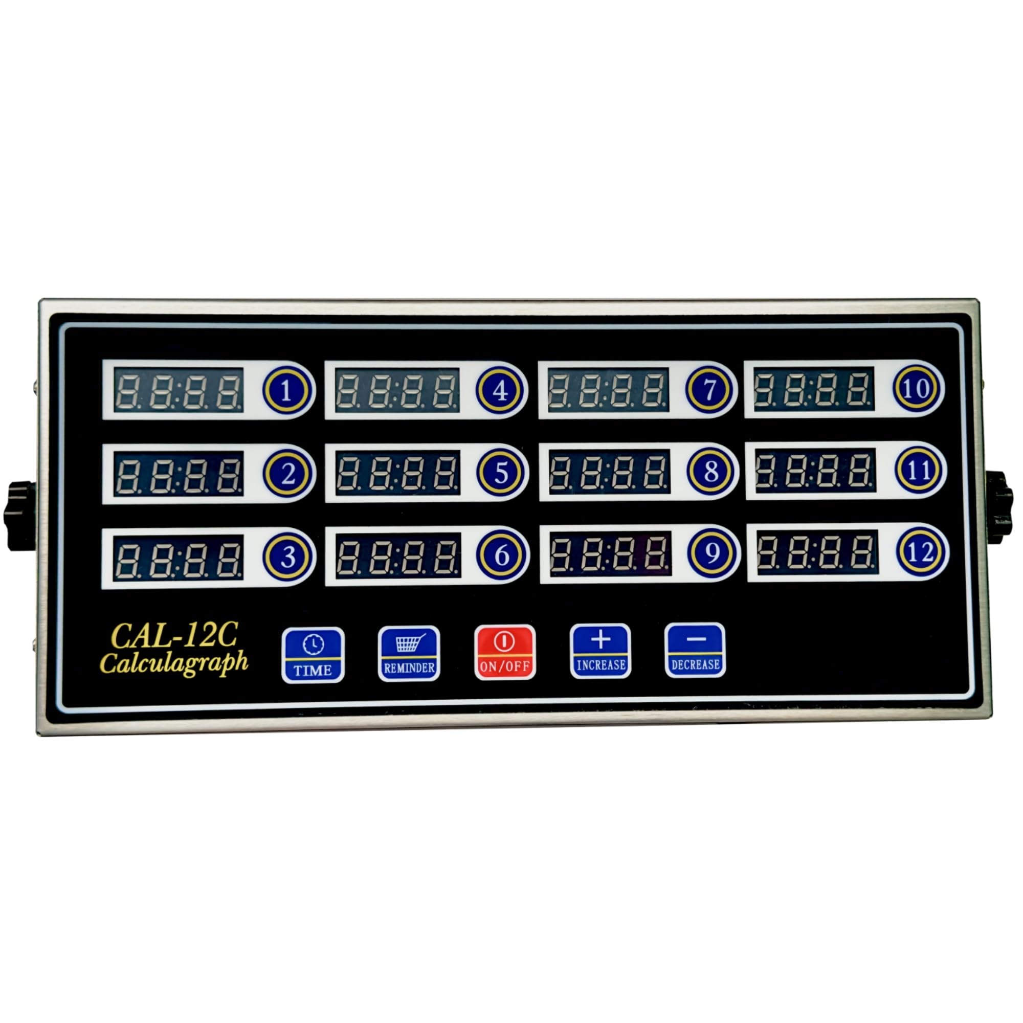 Photo 1 of 12 Channel Kitchen Timer Digital Kitchen Timer Loud Alarm Cooking Calculagraph Commercial Timer for Food Chips BBQ Pizza Bread Grilled Burger Coffee