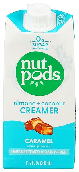NUTPODS® UNSWEETENED CARAMEL COFFEE CREAMER, DAIRY-FREE, 11.2OZ