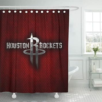 Amazon Com Ladble Rugby Decor Shower Curtain Set With Hooks