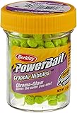Berkley 1116848 PowerBait Crappie Nibbles Glow Chartreuse Fishing Lure