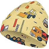 GJQyuok Multicolor Construction Trucks Tractors Kids Beanie Hat for for Girls Boys Children Cap Winter Knitted Chemo Cancer Headwear Accessories Gifts Decoration