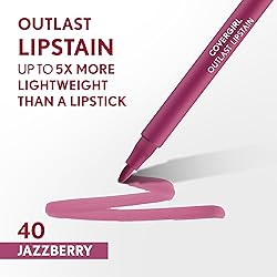 COVERGIRL Outlast, 40 Jazzberry, Lipstain, Smooth