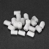 KTKTK 10pcs 0.5 Module Plastic Worm Gear 6mm Dia Turbine Gear Rod Fitting view 3