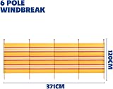 Yello WBL Printed Outdoor Windbreak 120 cm H x 371 cm W Stripes view 7