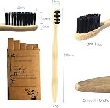 Goaycer Bamboo Toothbrushes 10 Pack Eco Friendly Medium Bristles view 3