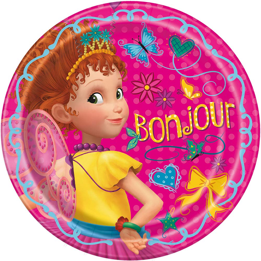 Unique Fancy Nancy Round Dinner Plates (9") 8 Count