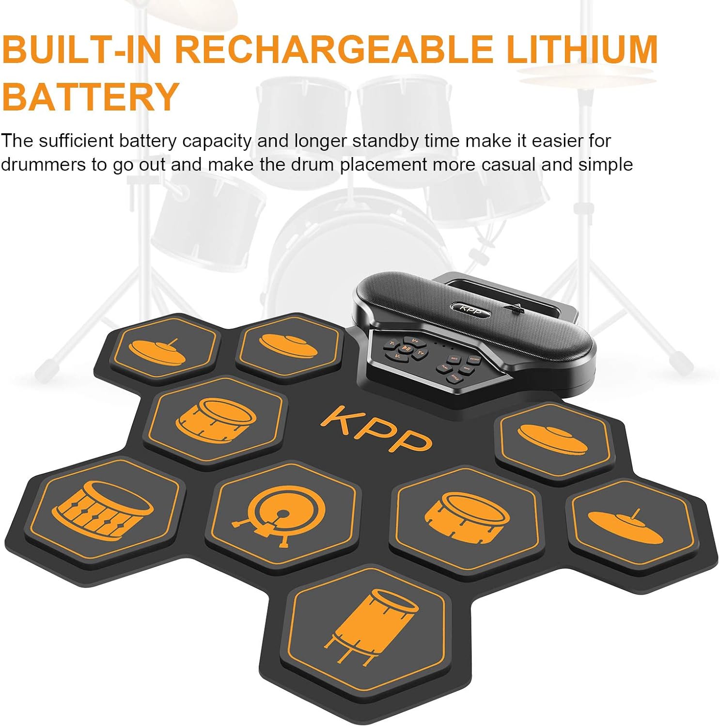 With Kit Pads Drum Up Set Roll Drum Electronic Headphone Kids For Birthday Holiday Christmas For Pedals Gift Sticks Foot Pedals Drum Speaker Drum Built In Jack Drum Sets Electronic Drums Excellent Prices Www Klevering Com