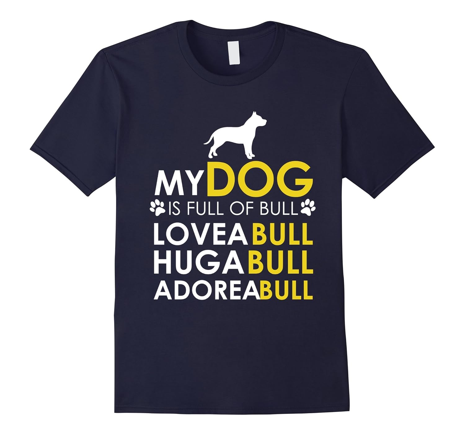 My Dog Is Full of Bull Pit Bull T-Shirt-Rose