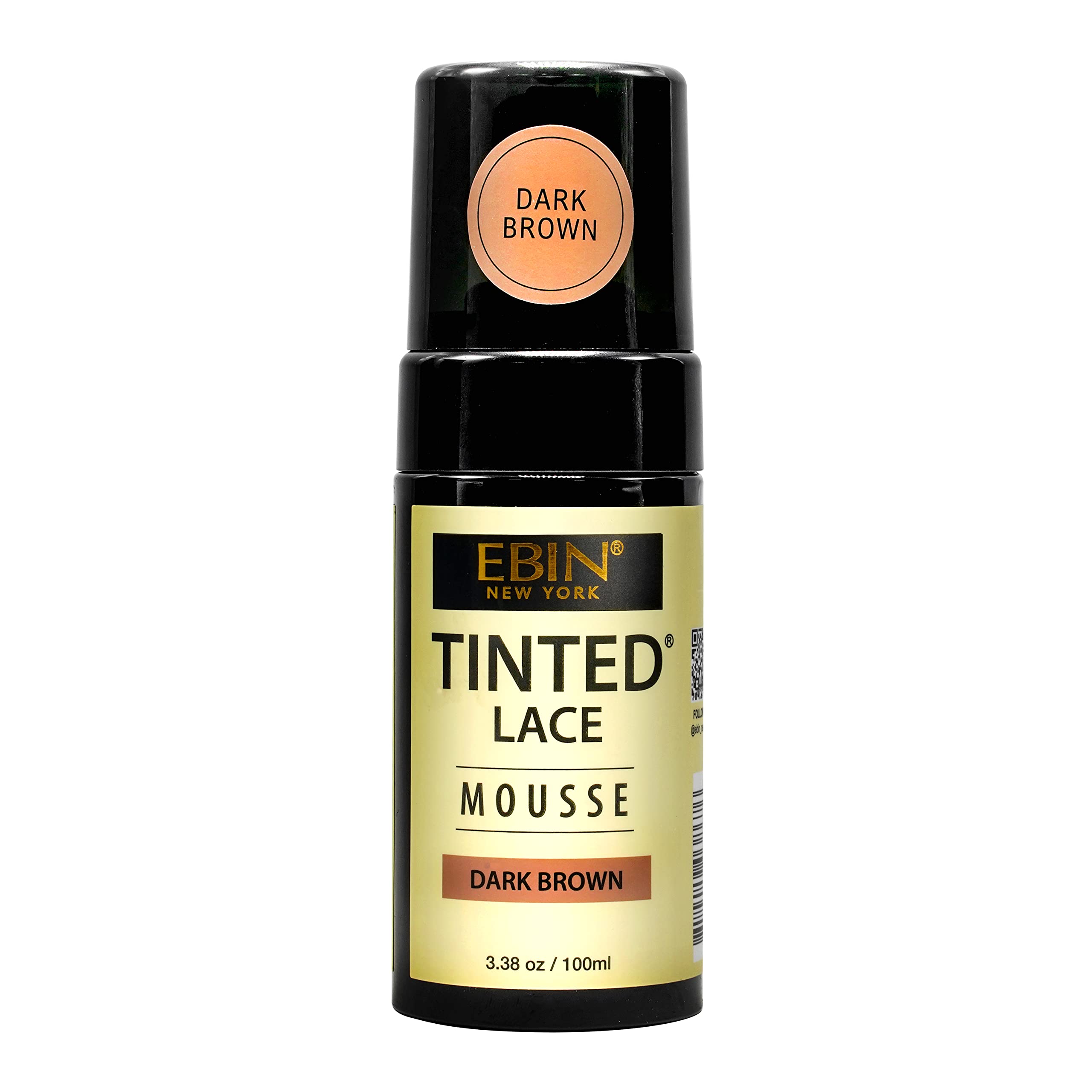 EBIN Tinted Lace Mousse (Dark Brown, 100 ml)