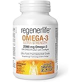 Natural Factors Regenerlife Omega 3 Ultra Strength, 90 Enteripure Softgels, High Potency Omega 3 Supplements - EPA, DHA, & DP