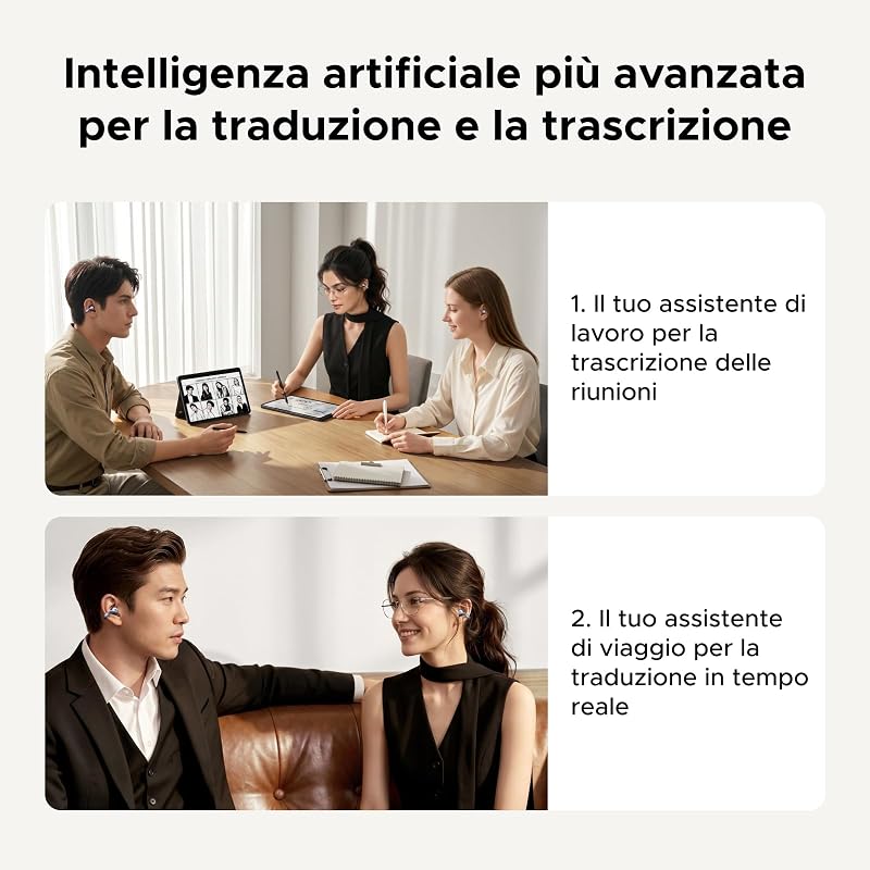 ClipBuds Pro 2 Cuffie Bluetooth Traduzione Tramite IA Hi Res 46H