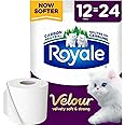 Royale Velour Toilet Paper, 12 Equal 24 Rolls, 142 Bathroom Tissues per roll