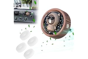 Jimtyee Glowing Car Air Freshener Cute Cartoon Astronaut Hoodie Bear Car Diffuser Automotive Air Outlet Fan Creative Car Perfume Decoration Aromatherapy Ornament Car Vent Accessories