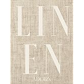 Linen Adorn: Photographed Linen Decor Book For Decorative Display | Thick Spine For Visual Statement Piece